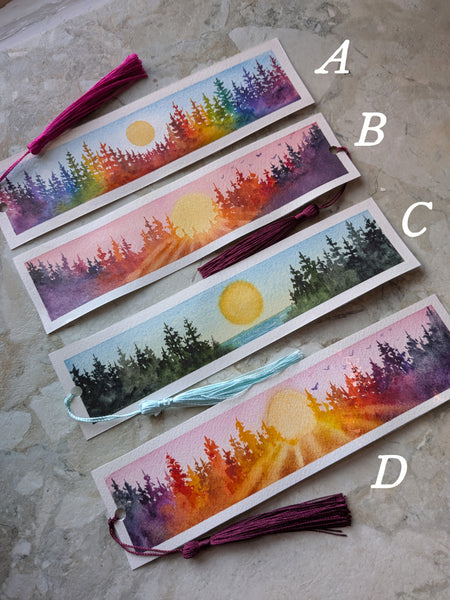 Watercolor Bookmarks