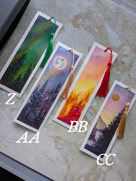 Watercolor Bookmarks
