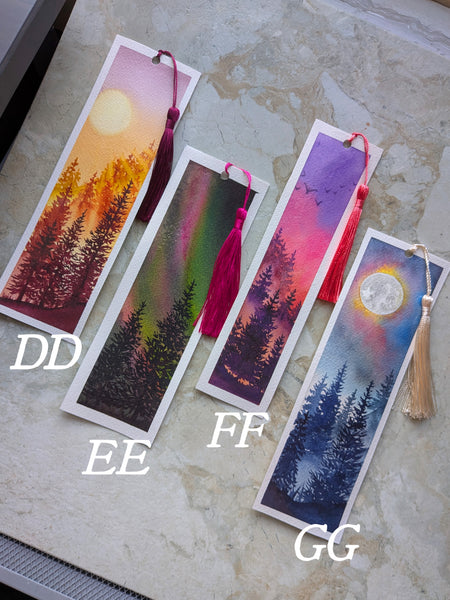 Watercolor Bookmarks