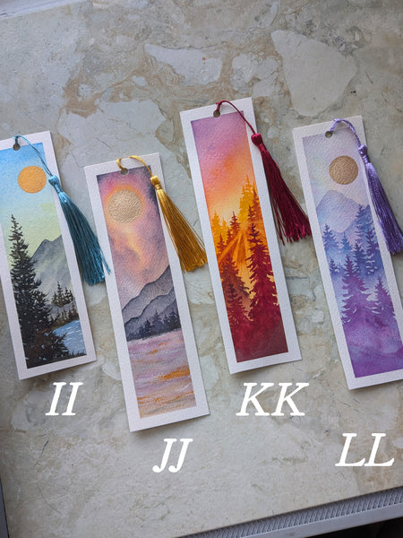 Watercolor Bookmarks