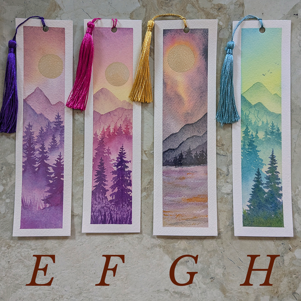 Watercolor Bookmarks
