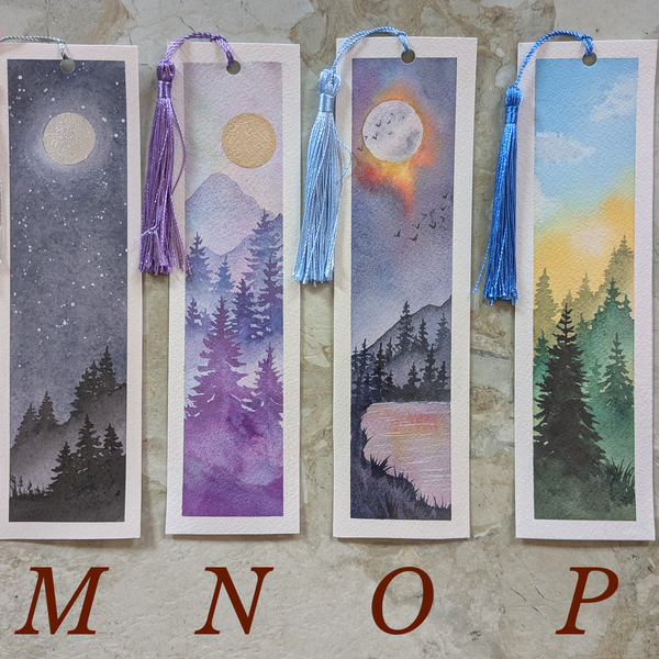 Watercolor Bookmarks