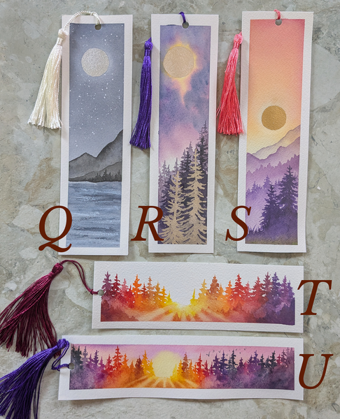 Watercolor Bookmarks
