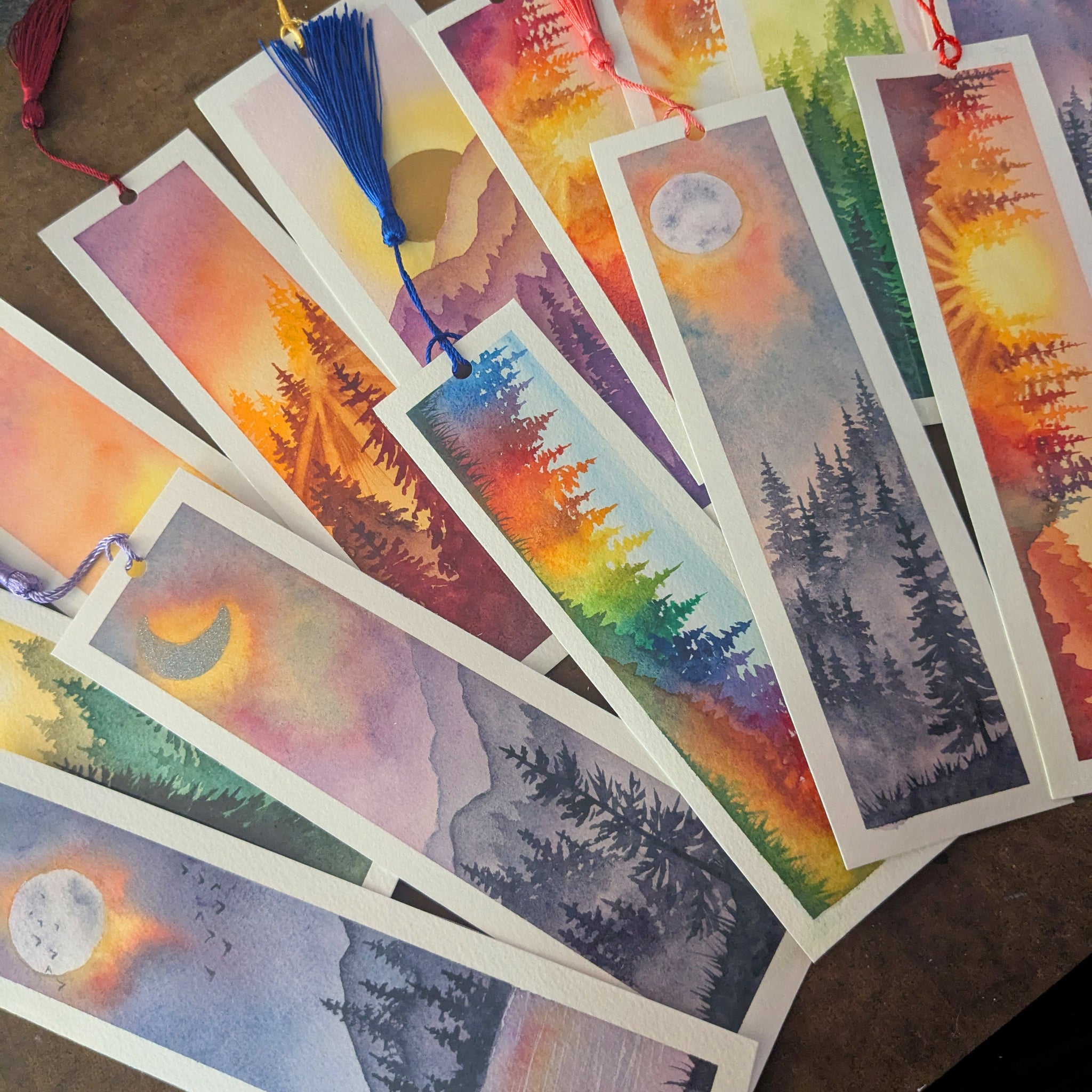 Watercolor Bookmarks
