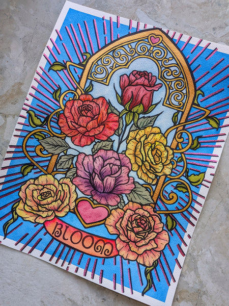 Watercolor Original: Bloom