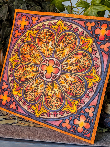 Watercolor Original: The Flame of St. Brigid