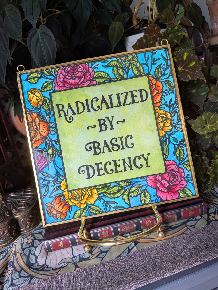 Framed Watercolor Original: Radicalized by Basic Decency – Sihaya and ...