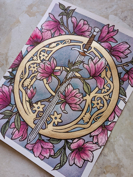 Watercolor Original: Chalice Well