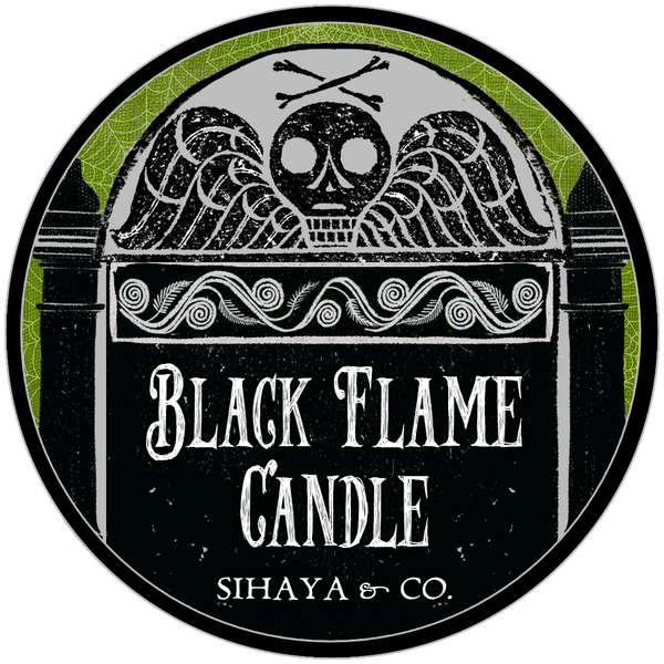 Halloween Collection: BLACK FLAME CANDLE RESURRECTED