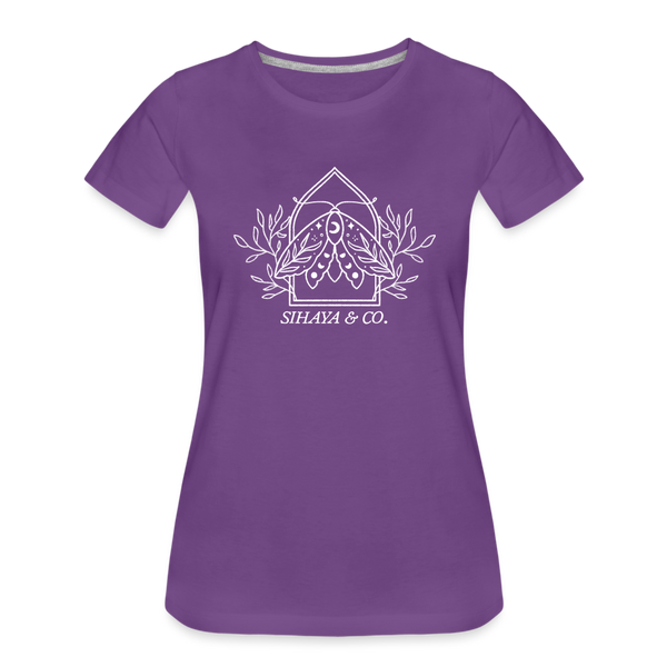 Sihaya & Co Moth Logo Tee - purple